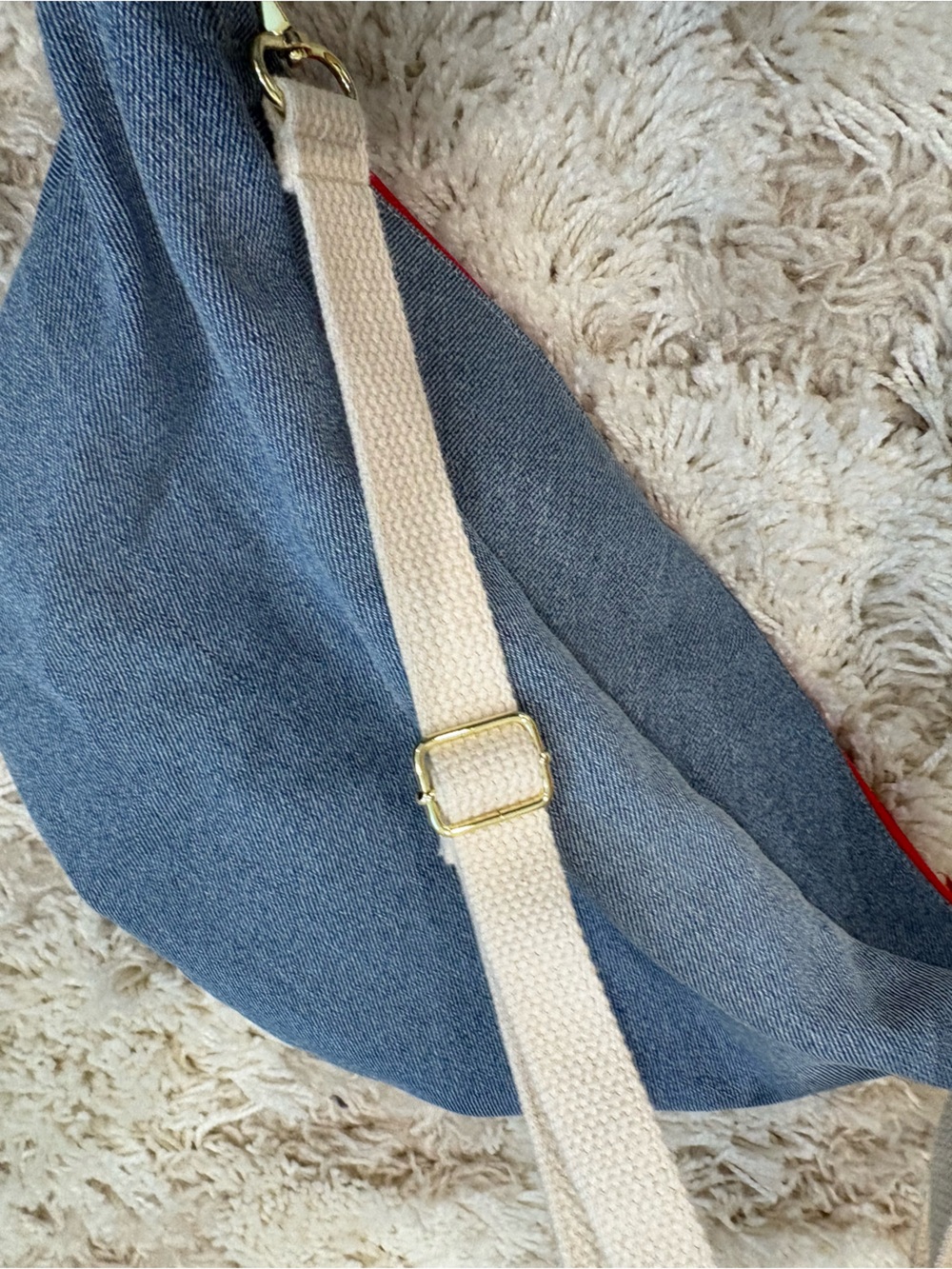 Upcycled Wrangler Denim Crossbody Purse - Picture 5 of 8